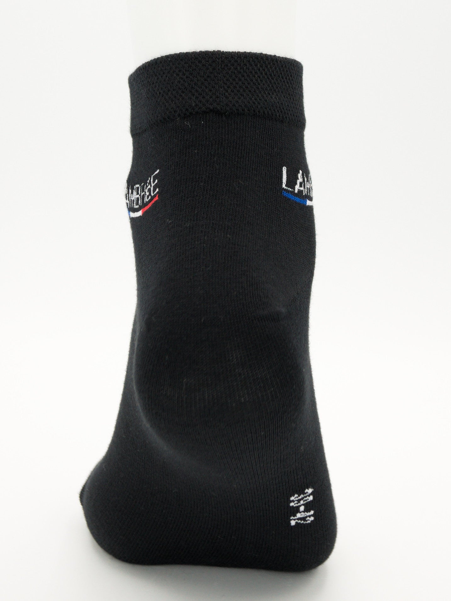 Sneaker Socken Schwarz aus gekämmter Baumwolle im 3er Pack