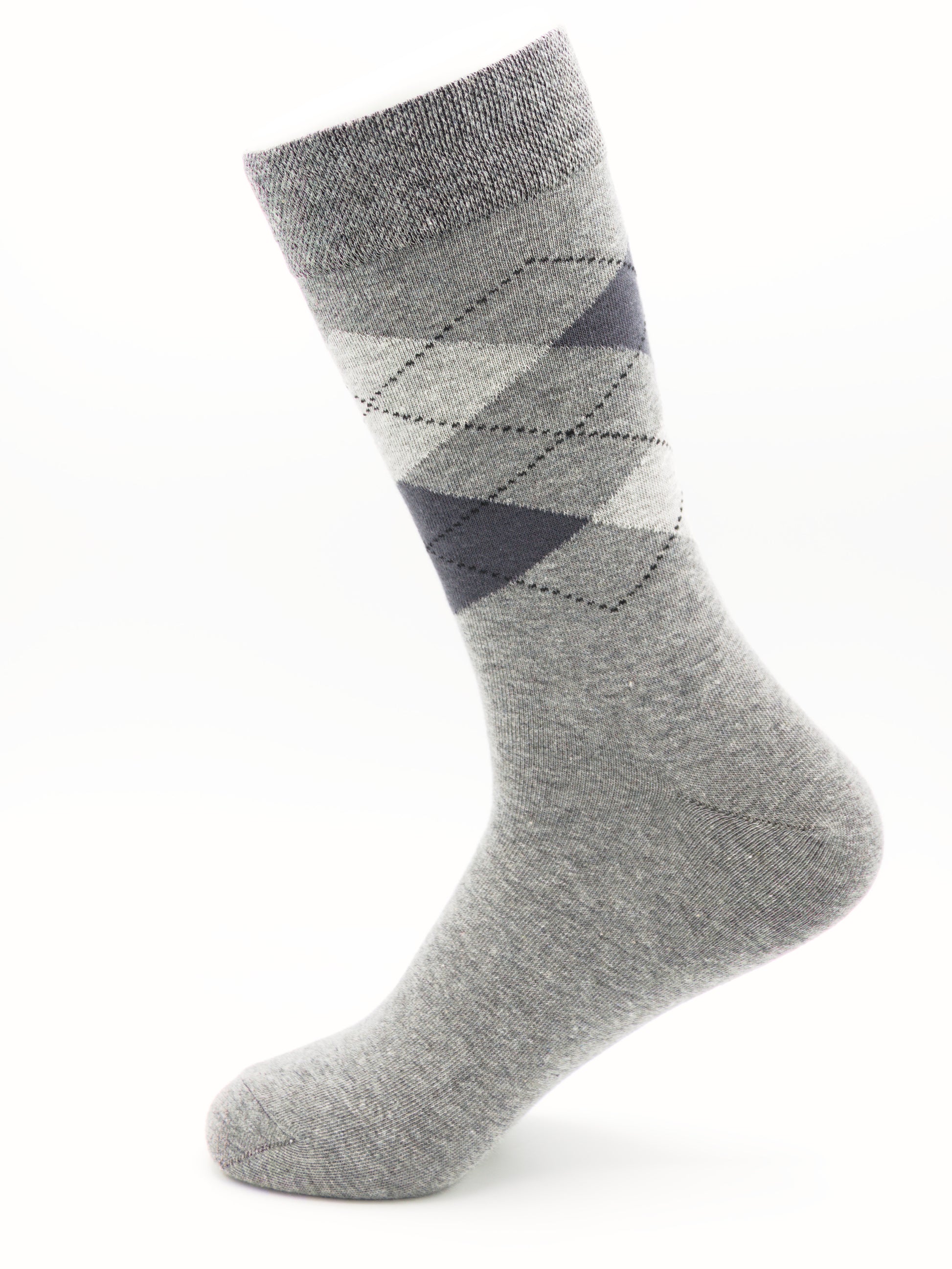 Business Socken Grau Karo