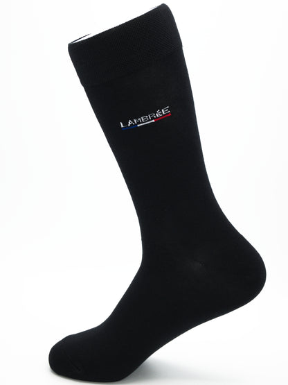 Business Socken Schwarz aus gekämmter Baumwolle im 3er Pack