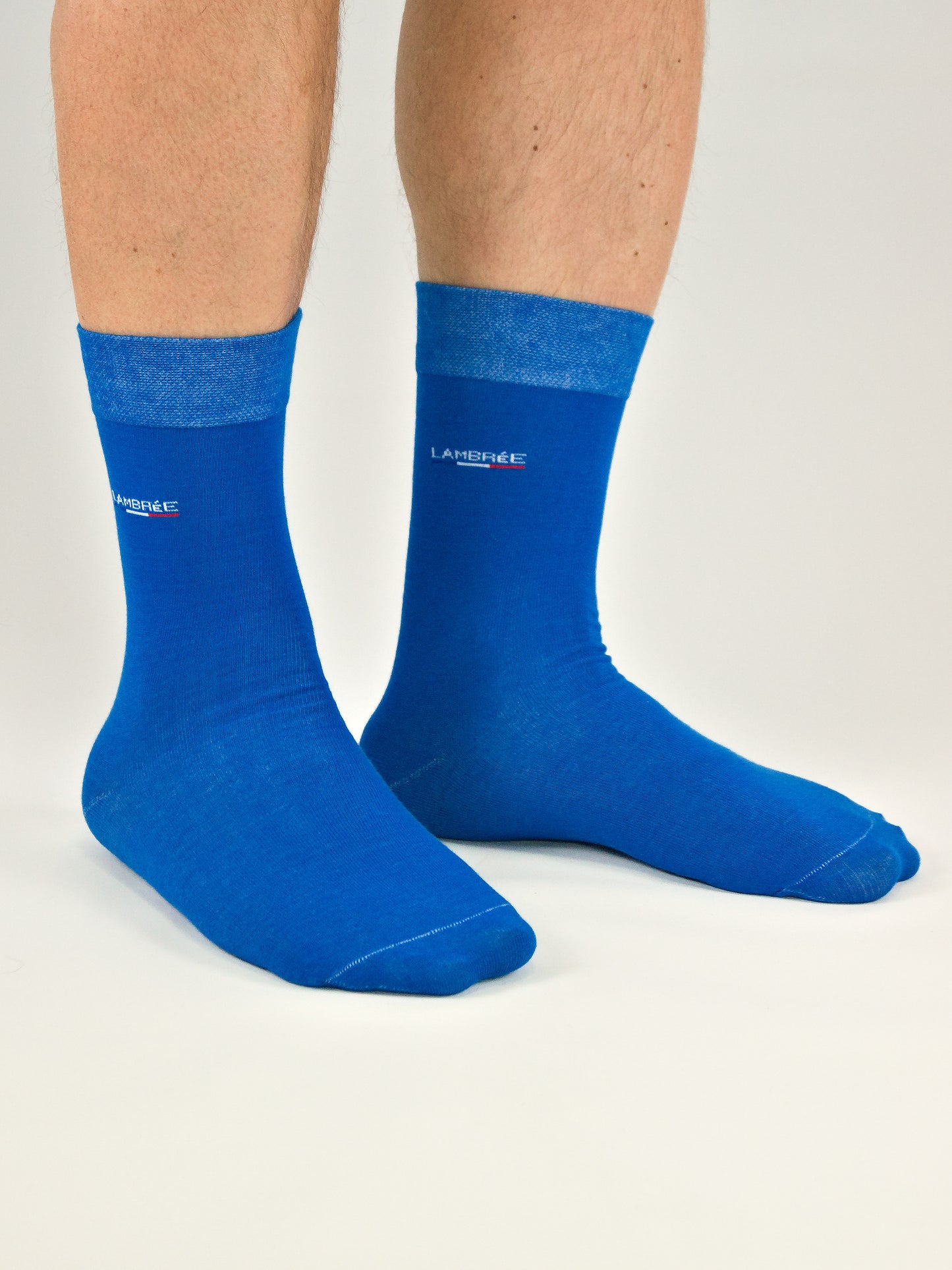 Business Socken Blau aus gekämmter Baumwolle im 3er Pack