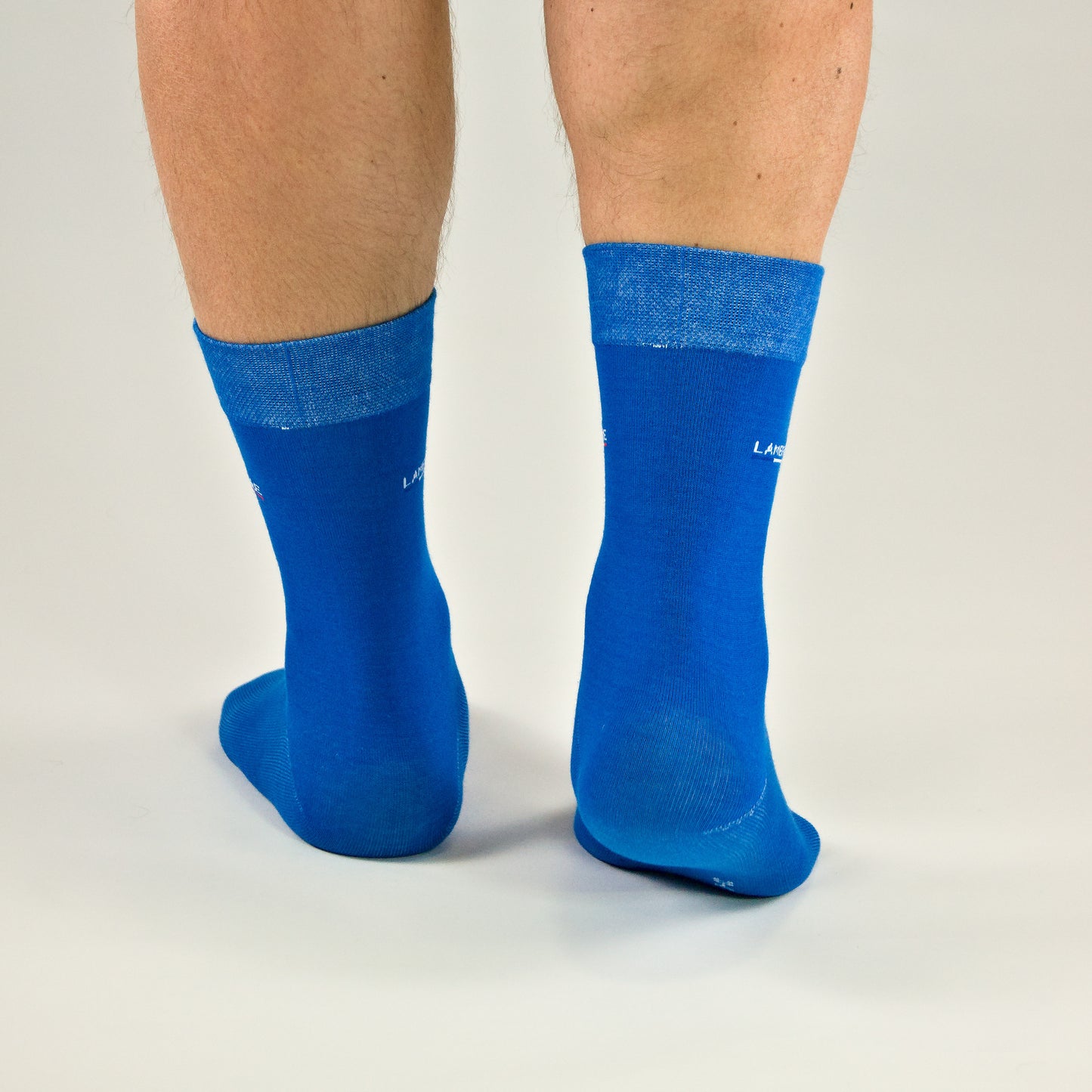 Business Socken Blau aus gekämmter Baumwolle im 3er Pack