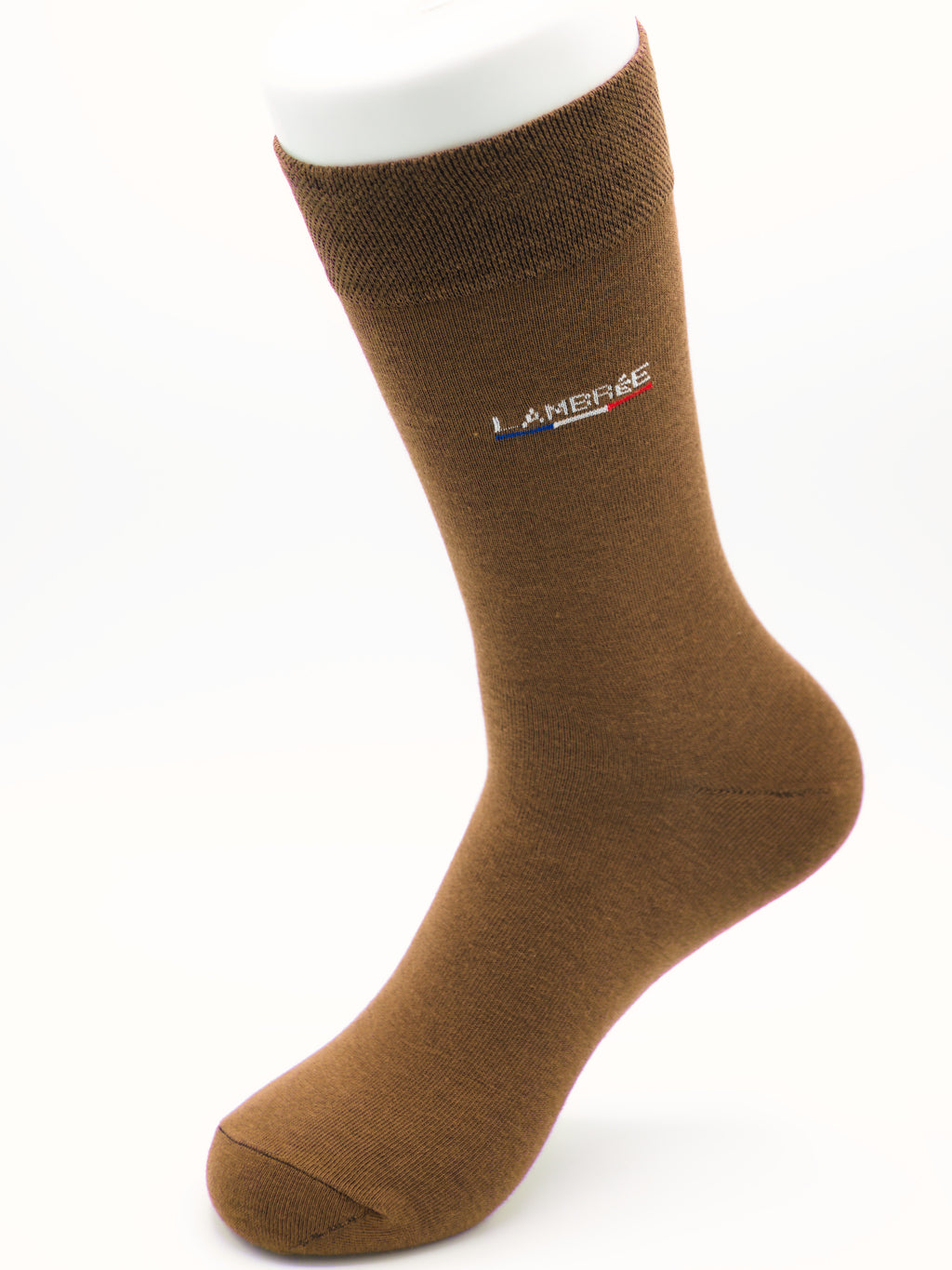 Business Socken Braun aus gekämmter Baumwolle im 3er Pack
