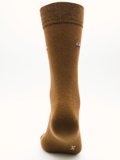 Business Socken Braun aus gekämmter Baumwolle im 3er Pack