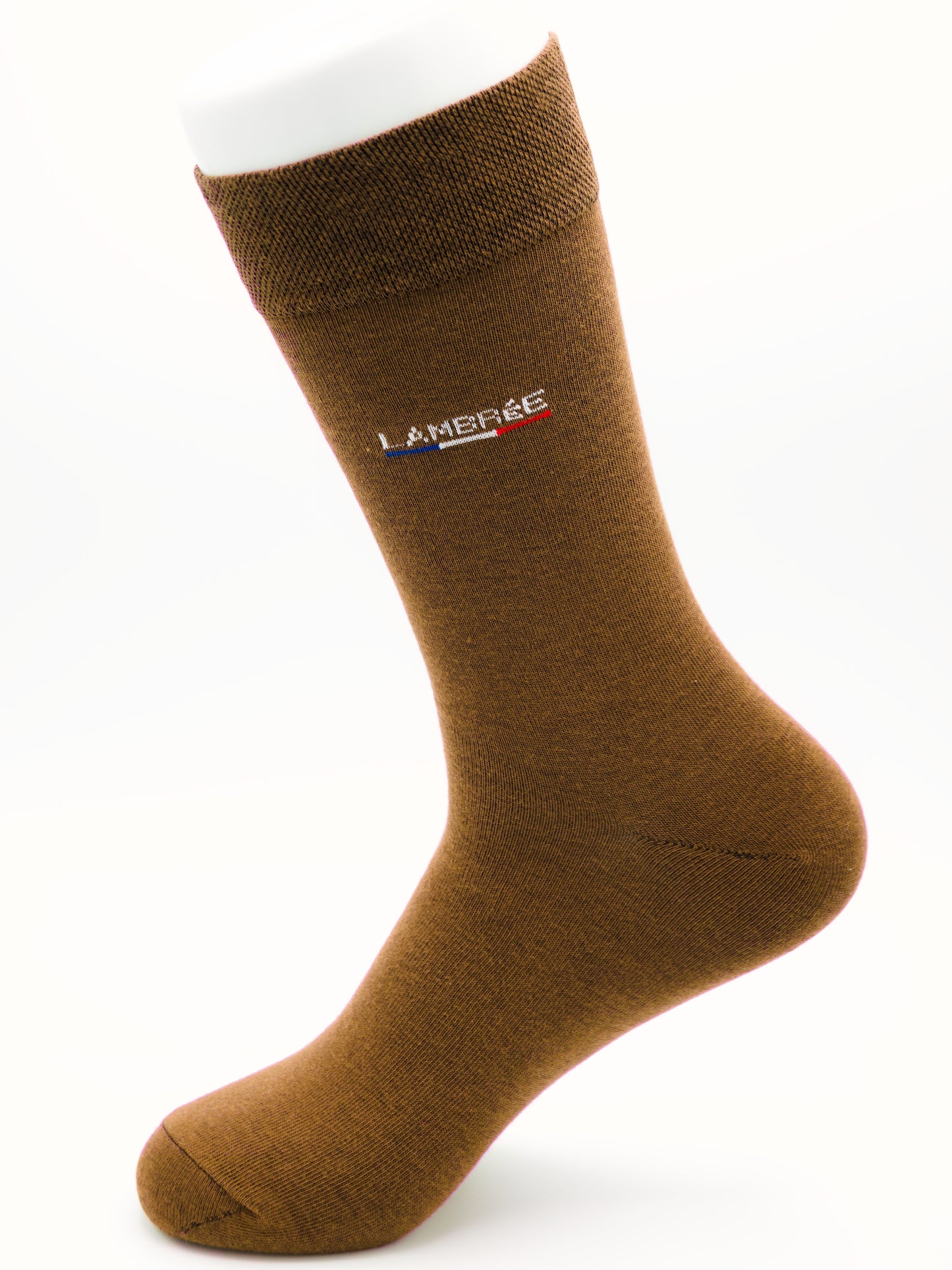 Business Socken Braun aus gekämmter Baumwolle im 3er Pack