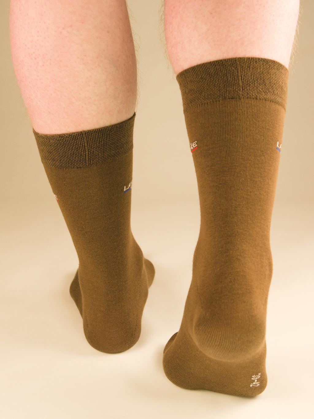 Business Socken Braun aus gekämmter Baumwolle im 3er Pack
