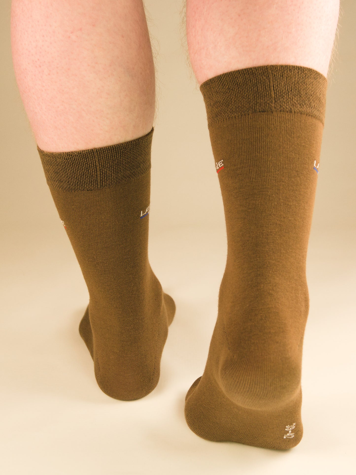 Business Socken Braun aus gekämmter Baumwolle im 3er Pack