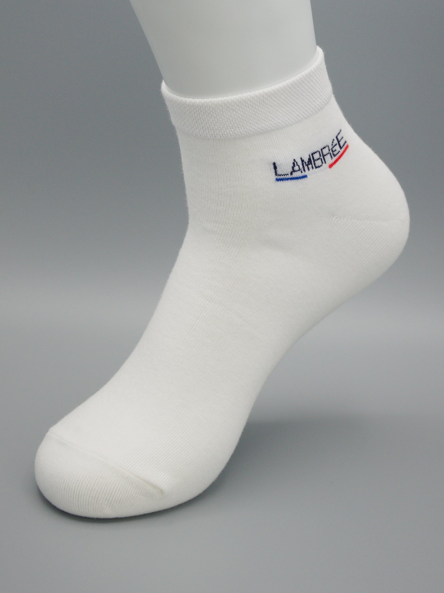 Sneaker Socken Weiß aus gekämmter Baumwolle im 3er Pack