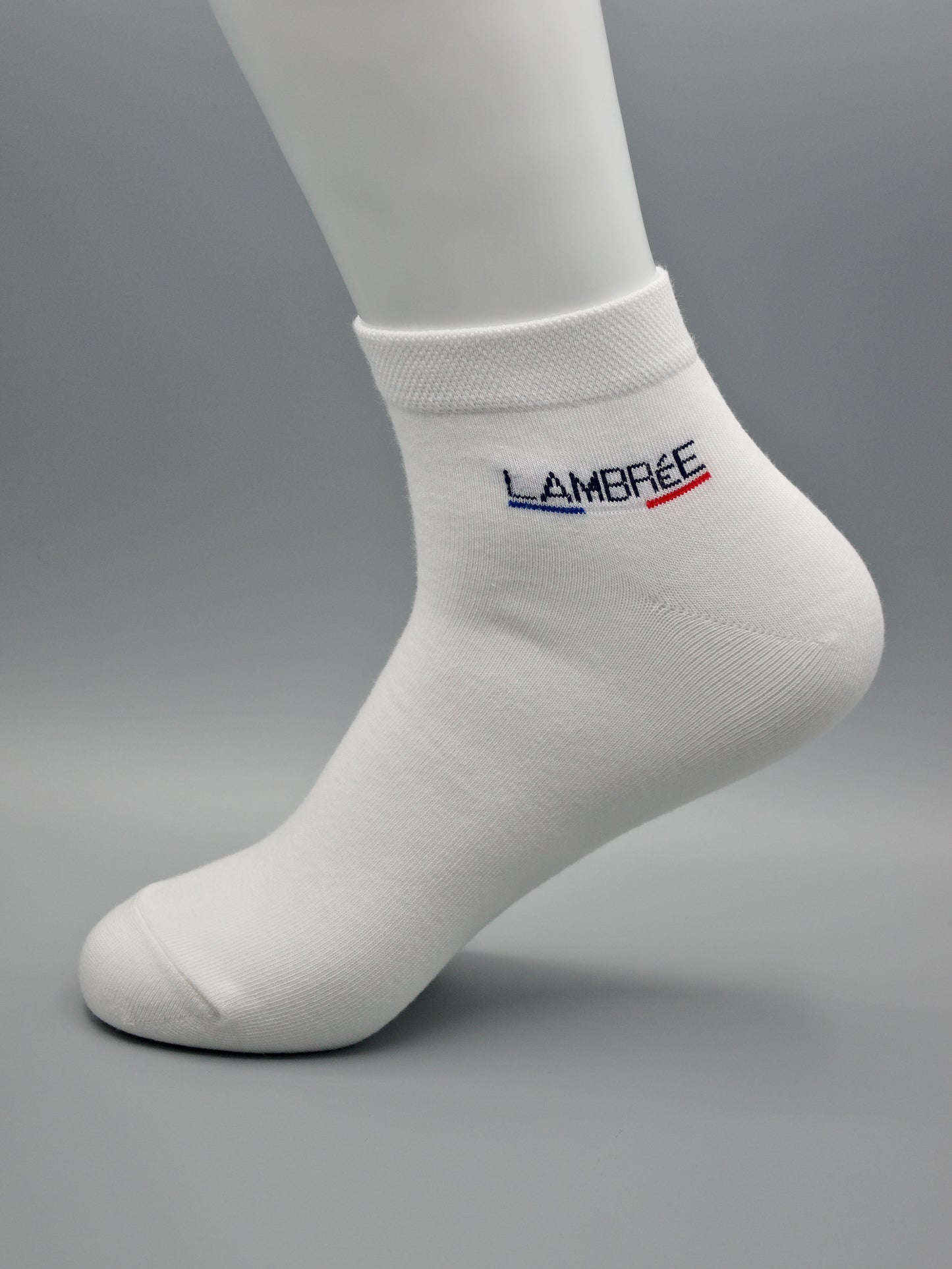 Sneaker Socken Weiß aus gekämmter Baumwolle im 3er Pack