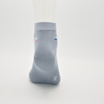 Sneaker Socken Grau aus gekämmter Baumwolle im 3er Pack