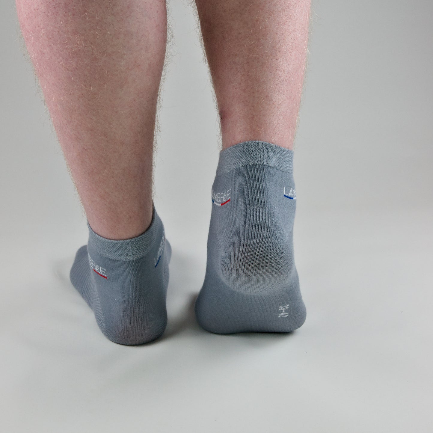 Sneaker Socken Grau aus gekämmter Baumwolle im 3er Pack