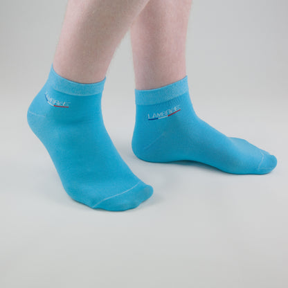 Sneaker Socken Ocean Blue aus gekämmter Baumwolle im 3er Pack