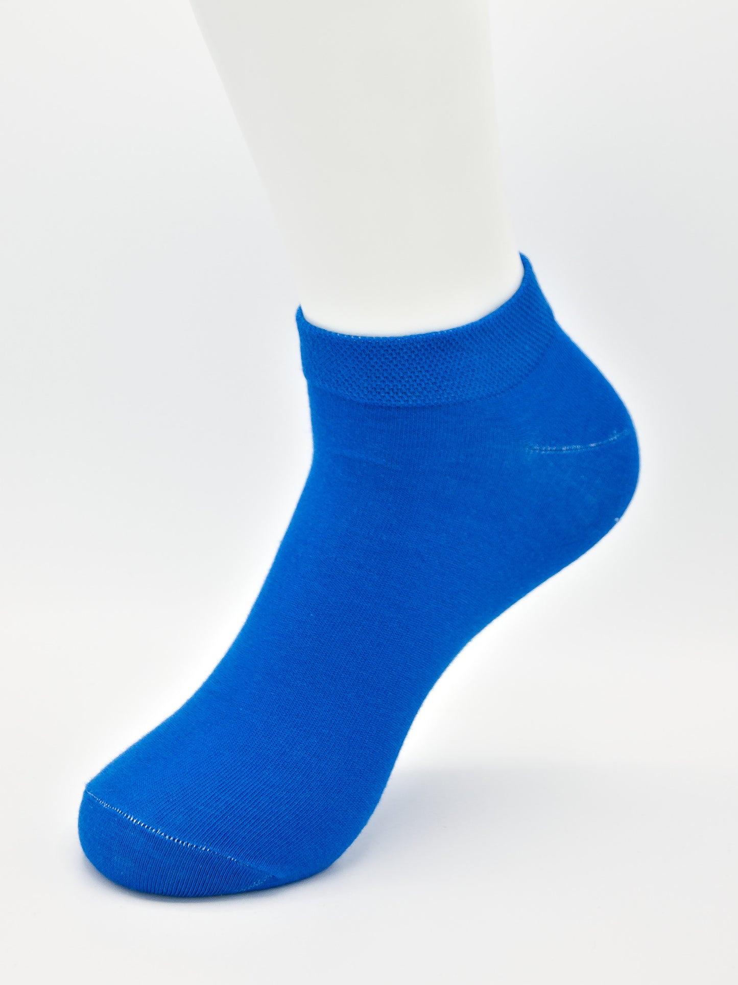 Sneaker Socken Blau aus gekämmter Baumwolle im 3er Pack