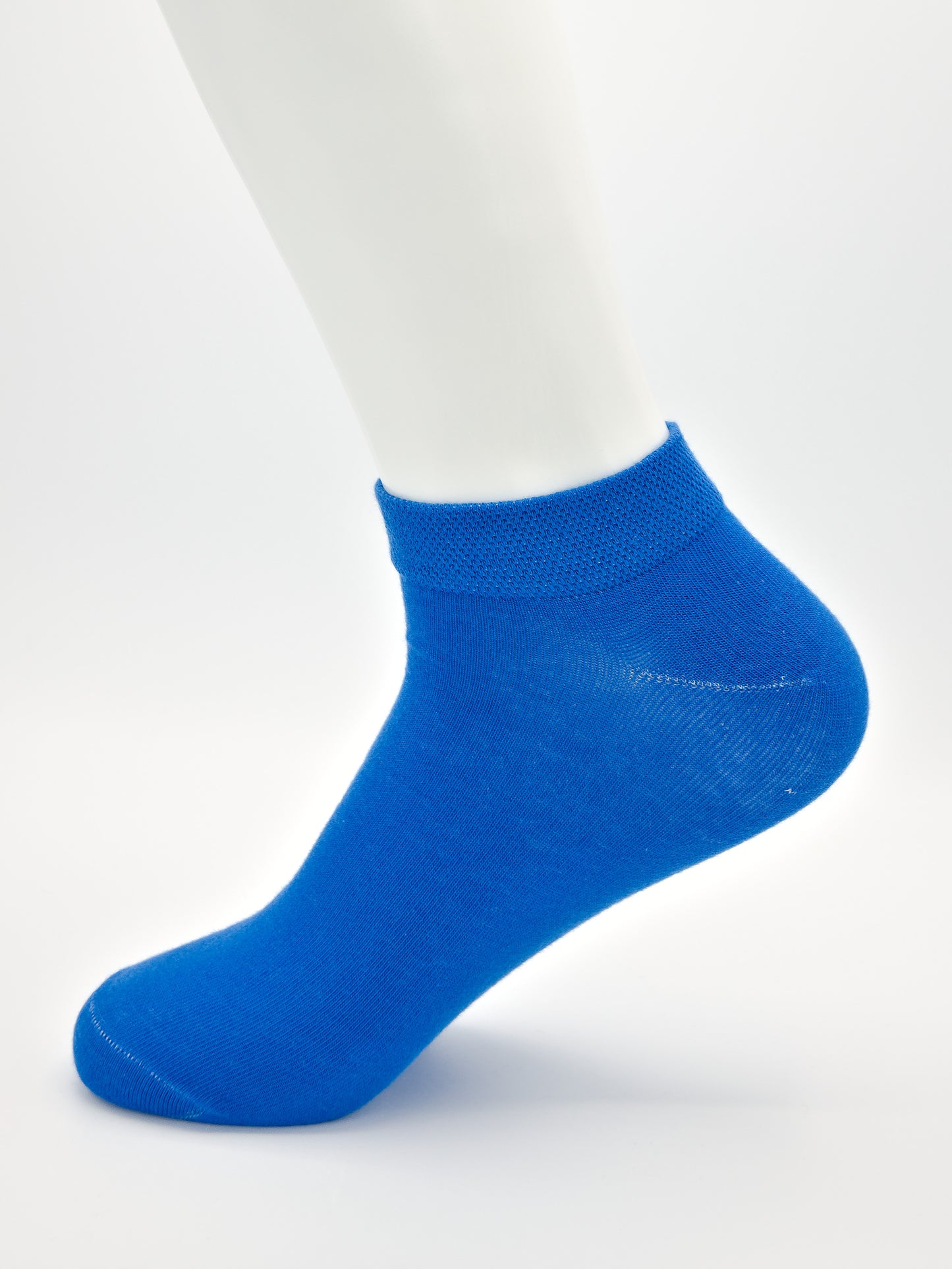 Sneaker Socken Blau aus gekämmter Baumwolle im 3er Pack