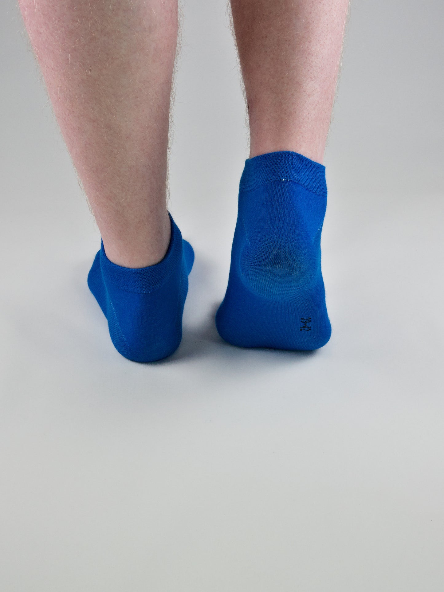 Sneaker Socken Blau aus gekämmter Baumwolle im 3er Pack