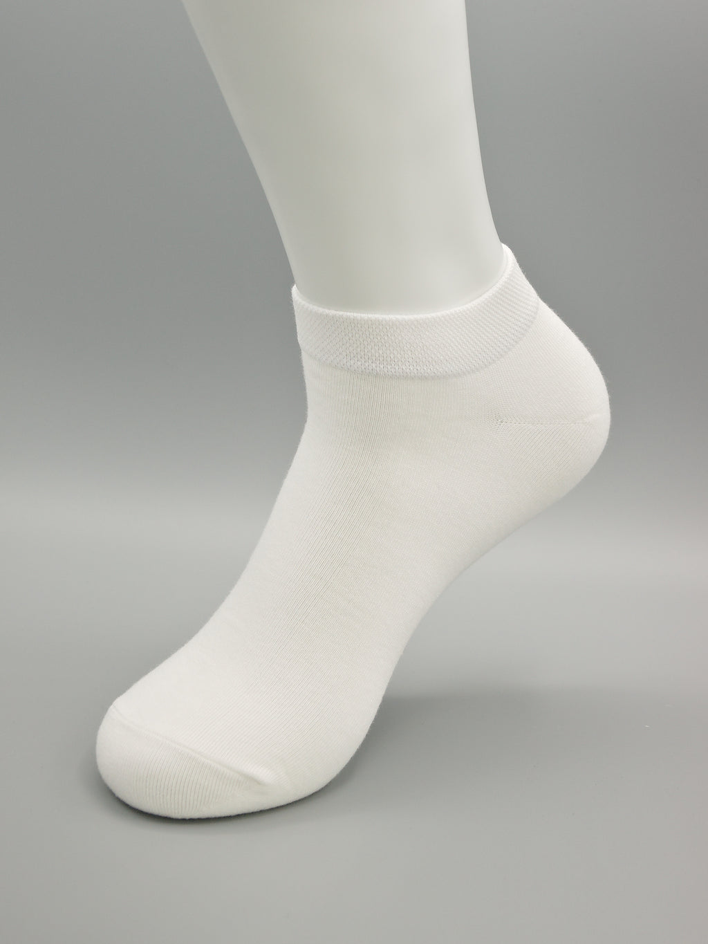 Sneaker Socken Weiß aus gekämmter Baumwolle im 3er Pack