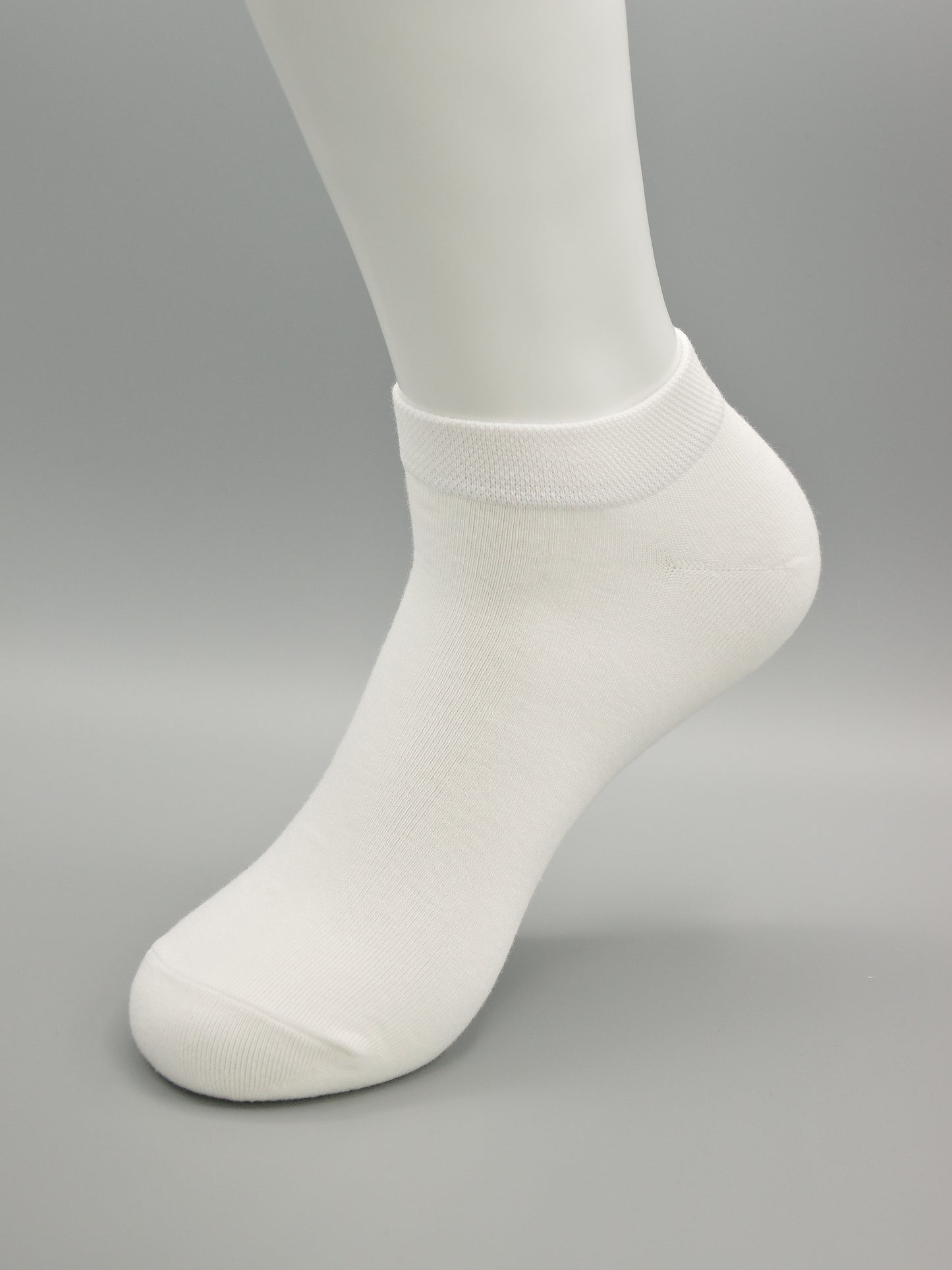 Sneaker Socken Weiß aus gekämmter Baumwolle im 3er Pack
