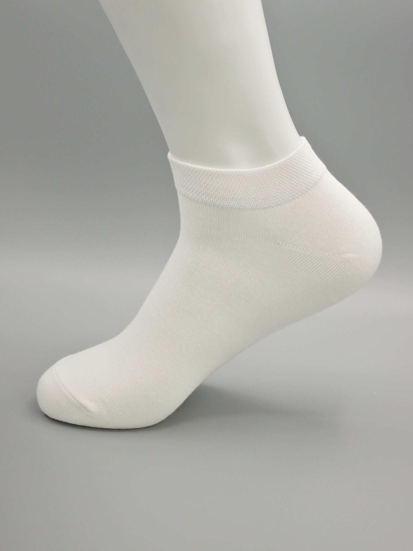 Sneaker Socken Weiß aus gekämmter Baumwolle im 3er Pack
