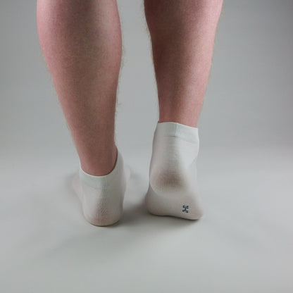Sneaker Socken Weiß aus gekämmter Baumwolle im 3er Pack