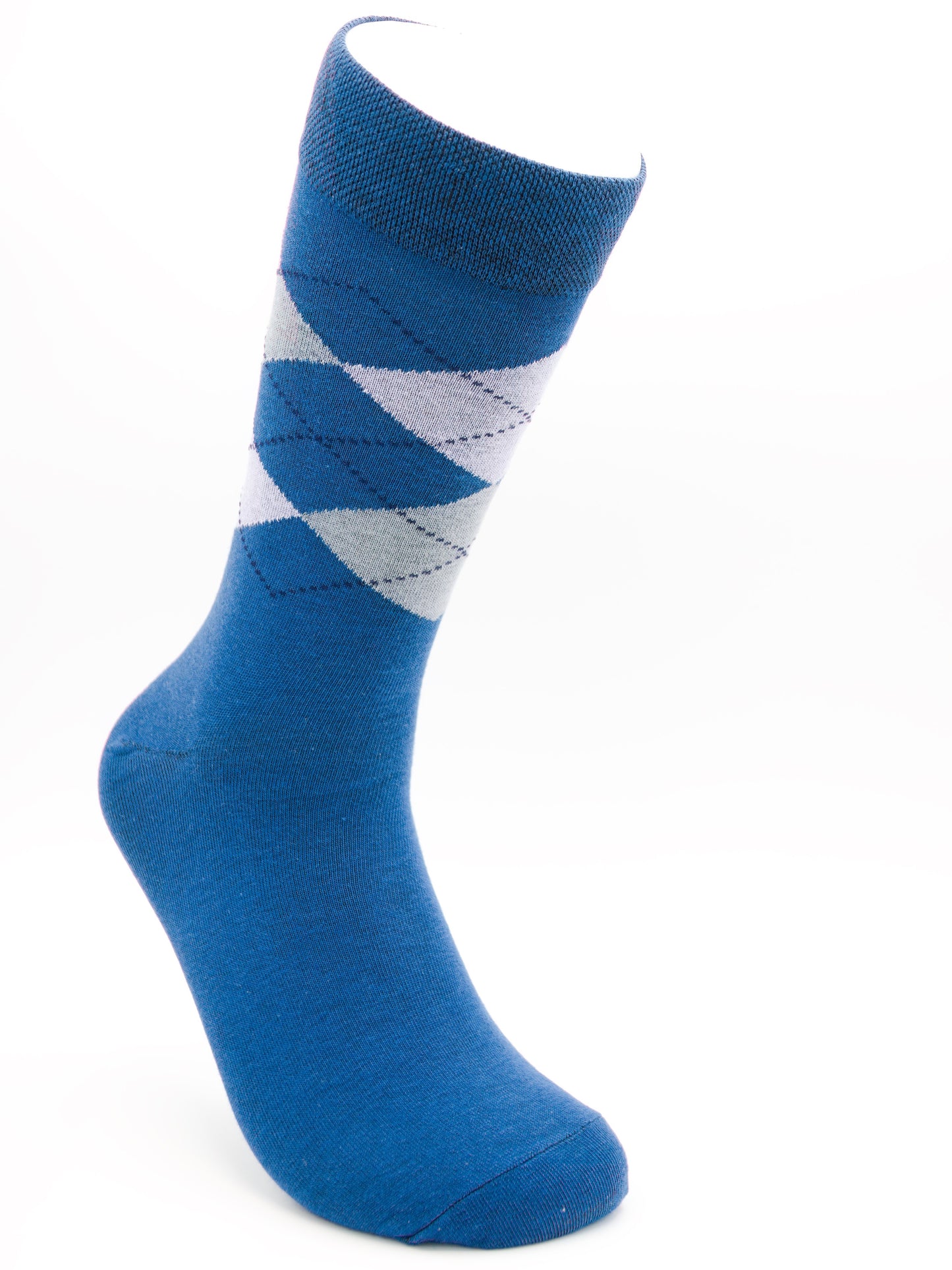 Business Socken Blau aus gekämmter Baumwolle im 3er Pack