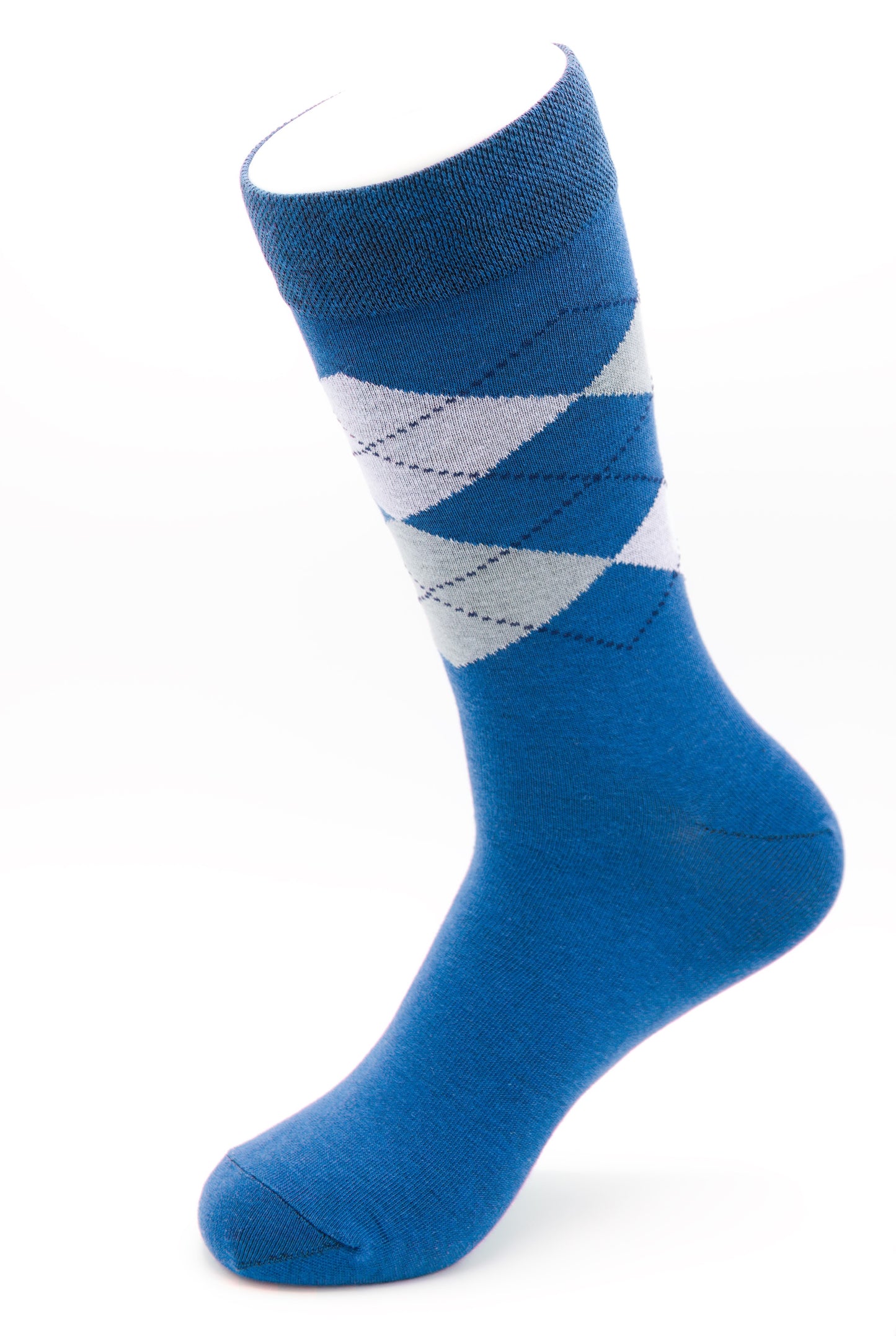 Business Socken Blau aus gekämmter Baumwolle im 3er Pack