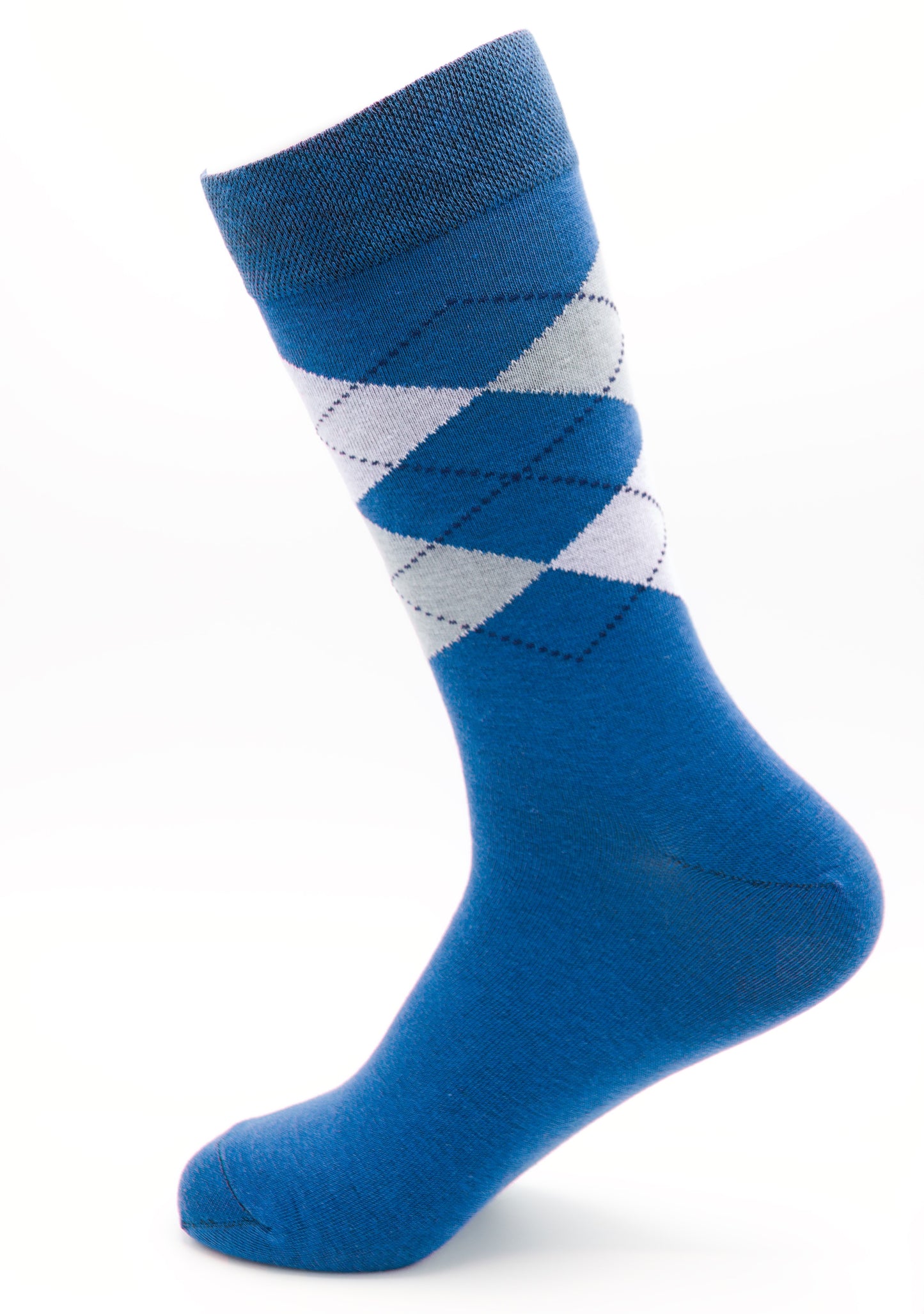 Business Socken Blau aus gekämmter Baumwolle im 3er Pack