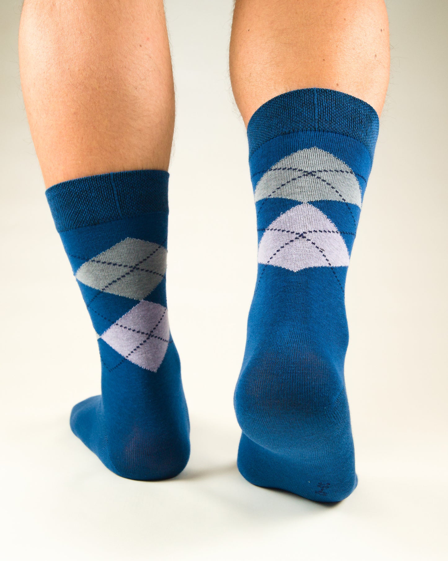 Business Socken Blau aus gekämmter Baumwolle im 3er Pack