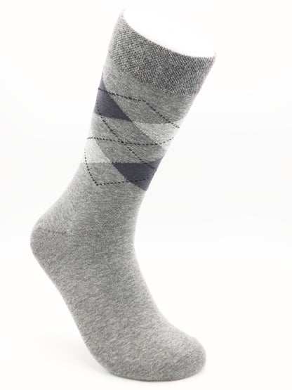 Business Socken Grau aus gekämmter Baumwolle im 3er Pack