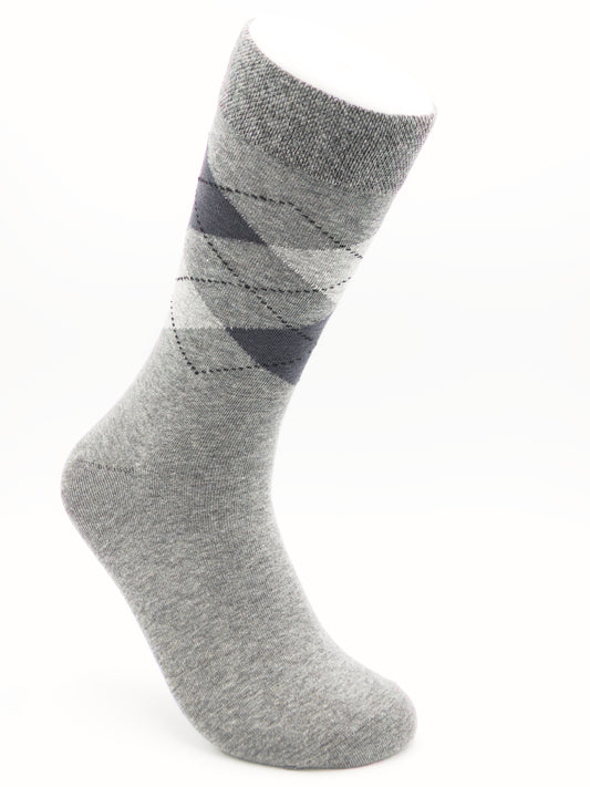 Business Socken Grau aus gekämmter Baumwolle im 3er Pack