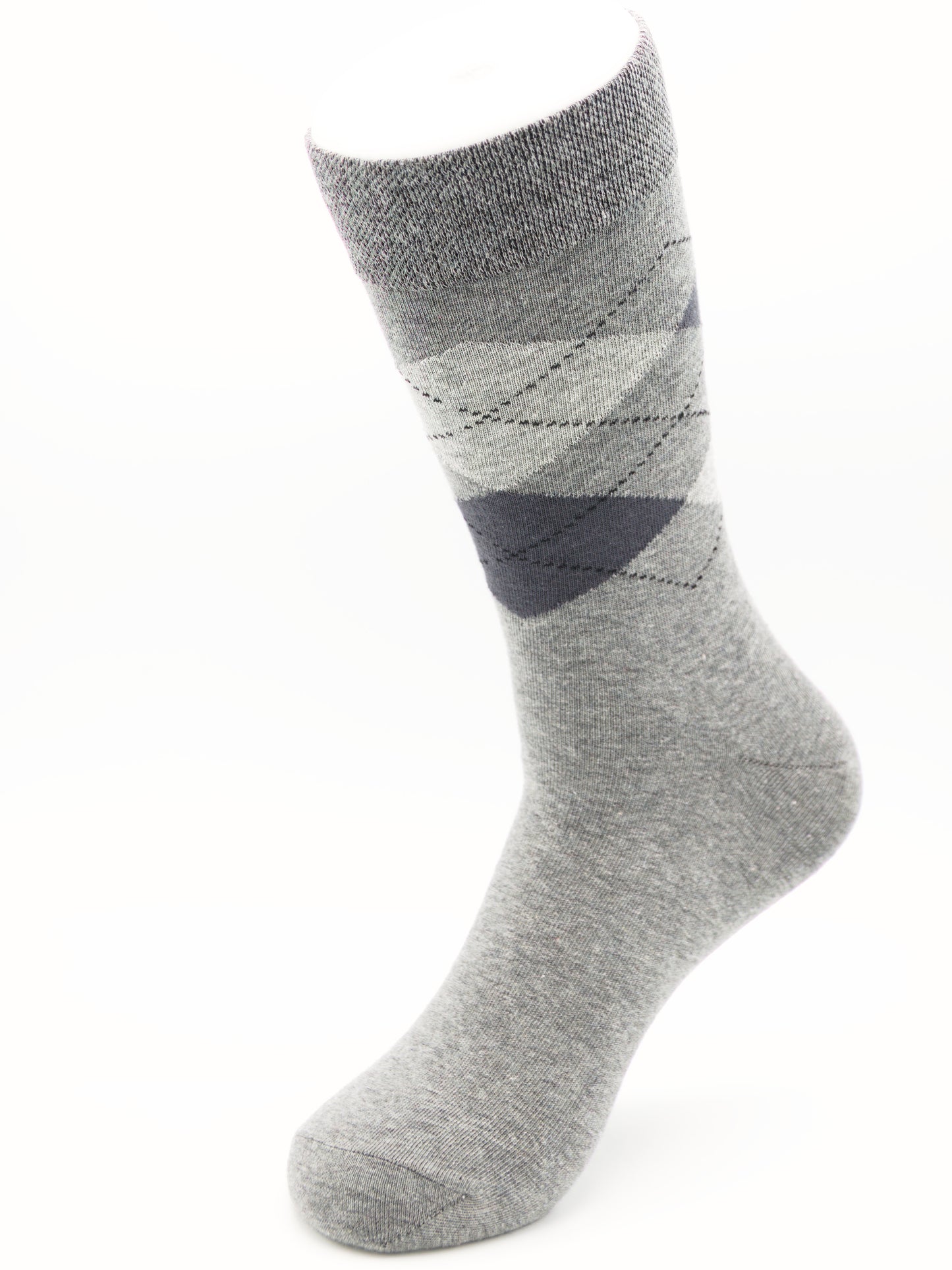Business Socken Grau aus gekämmter Baumwolle im 3er Pack