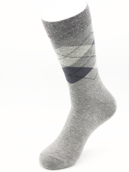 Business Socken Grau aus gekämmter Baumwolle im 3er Pack