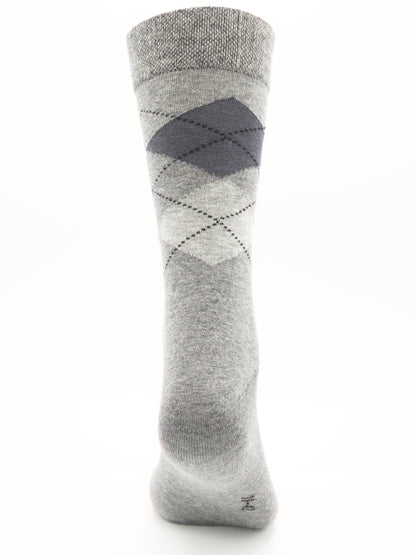 Business Socken Grau aus gekämmter Baumwolle im 3er Pack