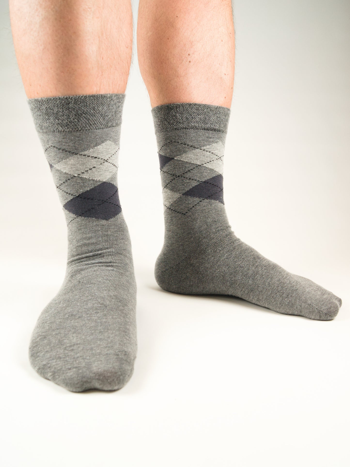 Business Socken Grau aus gekämmter Baumwolle im 3er Pack