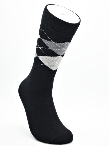 Business Socken Schwarz aus gekämmter Baumwolle im 3er Pack