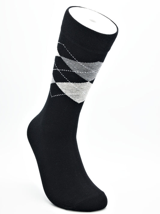 Business Socken Schwarz aus gekämmter Baumwolle im 3er Pack