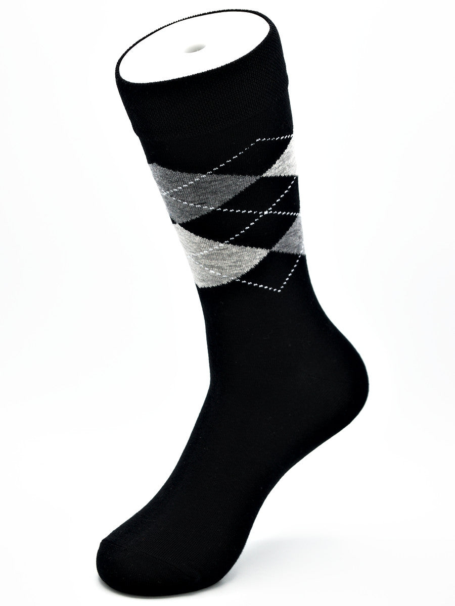 Business Socken Schwarz aus gekämmter Baumwolle im 3er Pack