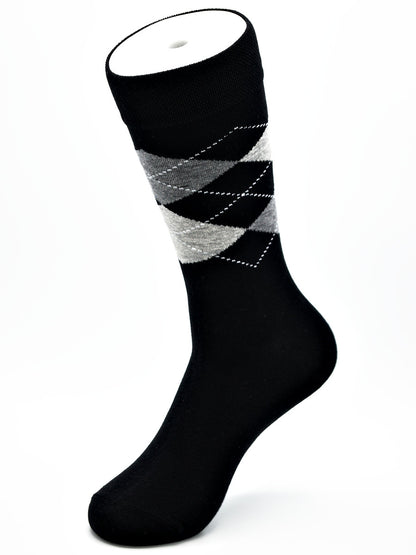 Business Socken Schwarz aus gekämmter Baumwolle im 3er Pack