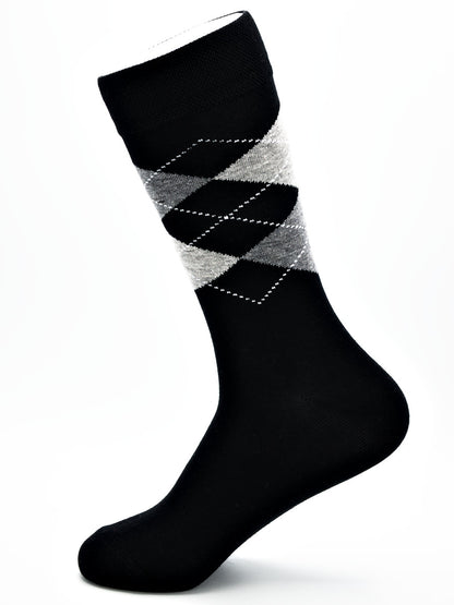 Business Socken Schwarz aus gekämmter Baumwolle im 3er Pack