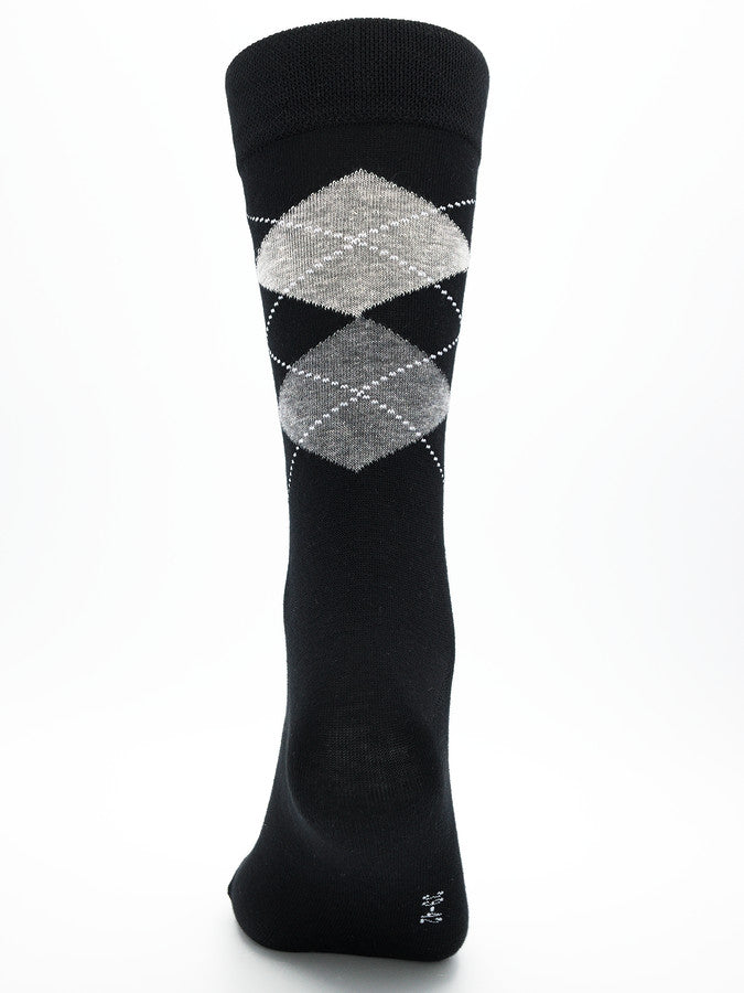 Business Socken Schwarz aus gekämmter Baumwolle im 3er Pack