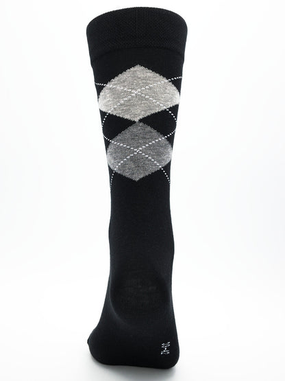 Business Socken Schwarz aus gekämmter Baumwolle im 3er Pack