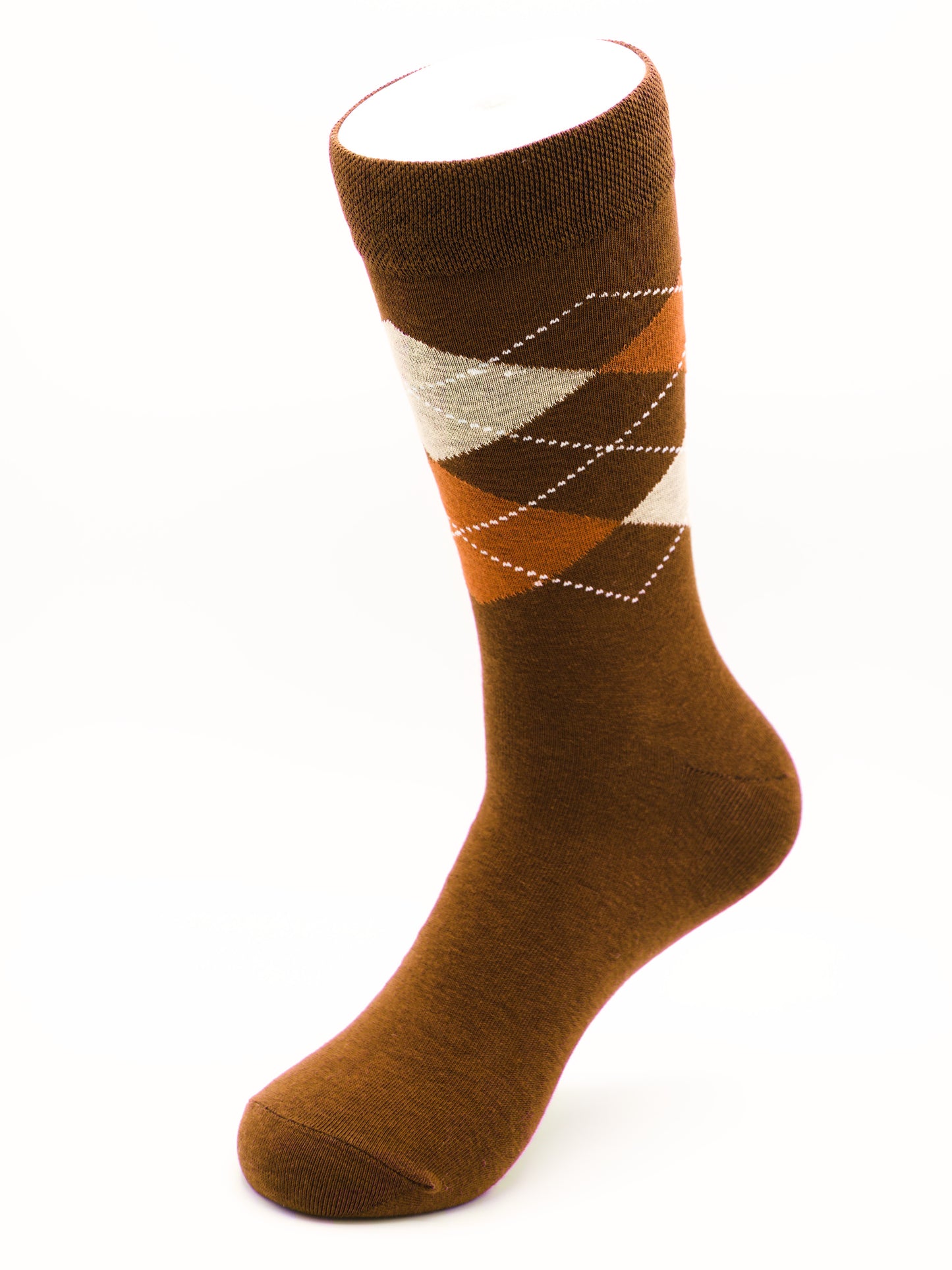 Business Socken Braun aus gekämmter Baumwolle im 3er Pack