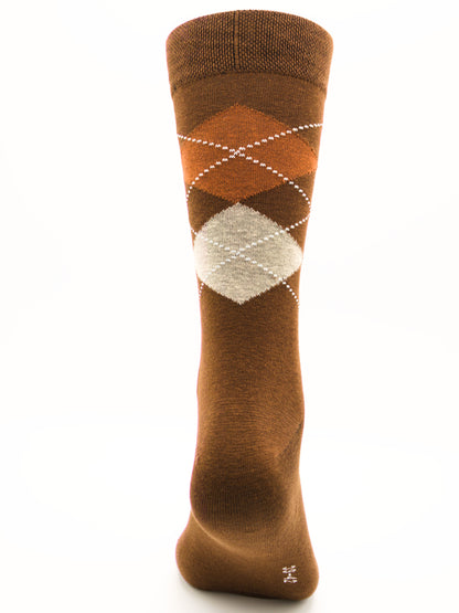 Business Socken Braun aus gekämmter Baumwolle im 3er Pack