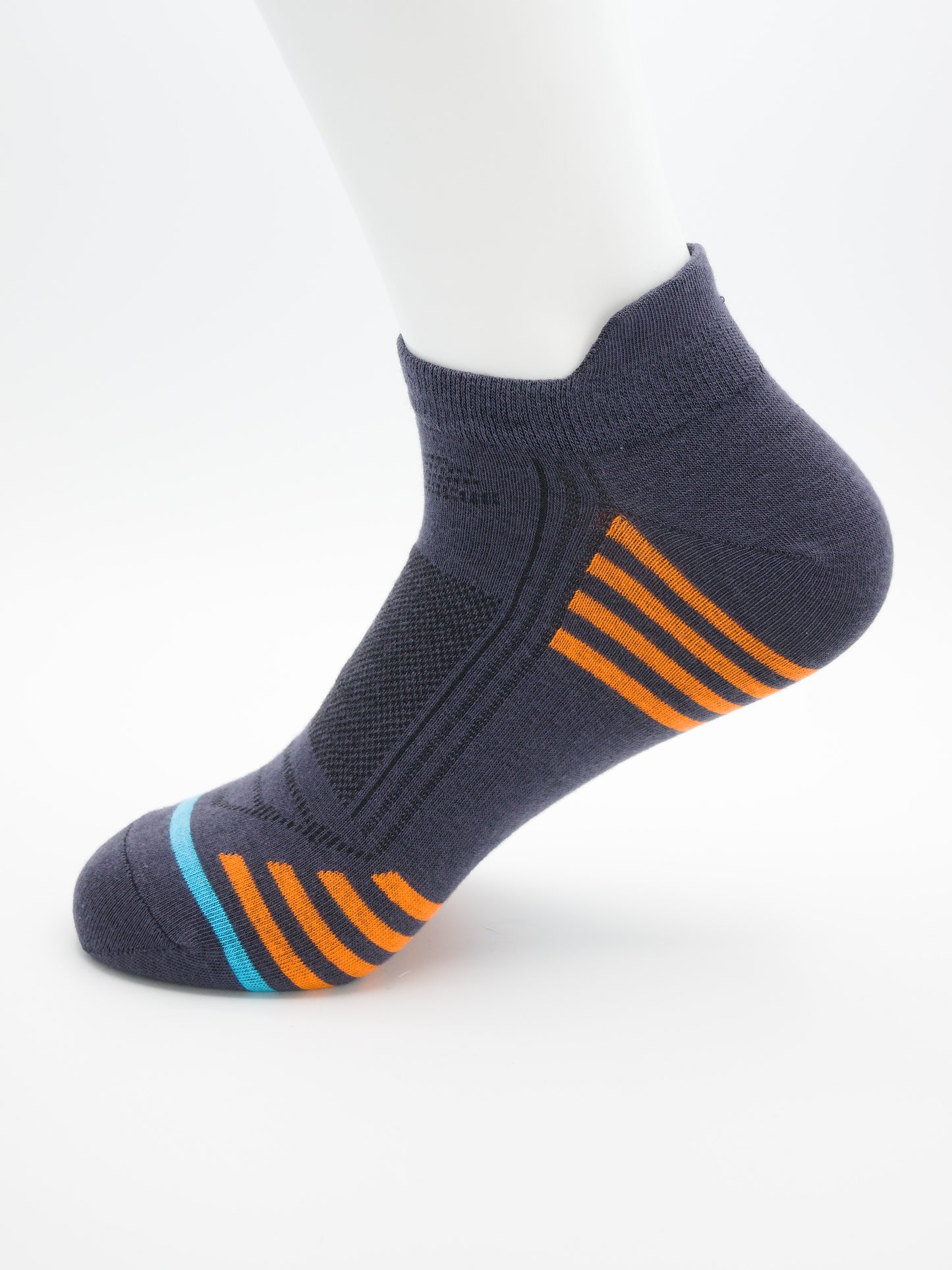 Sport Socken Grau aus gekämmter Baumwolle im 3er Pack