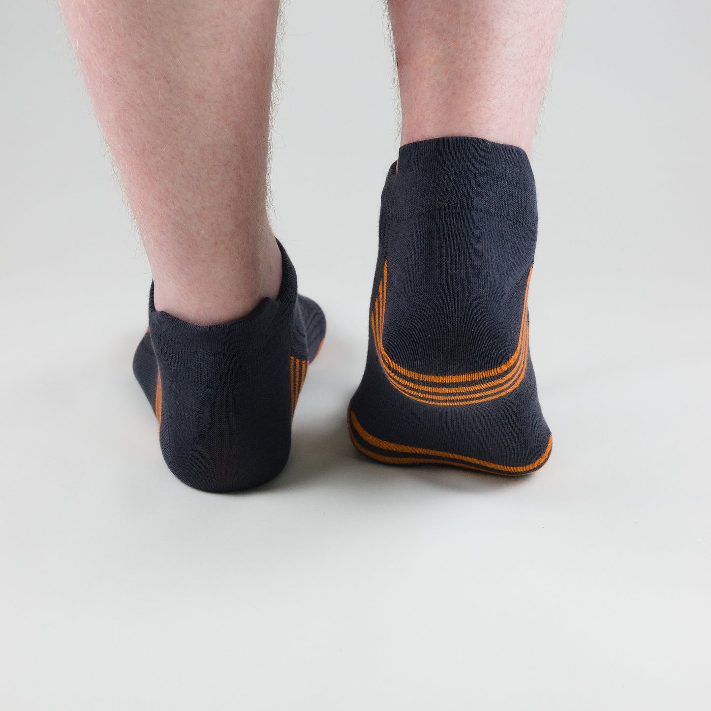 Sport Socken Grau aus gekämmter Baumwolle im 3er Pack