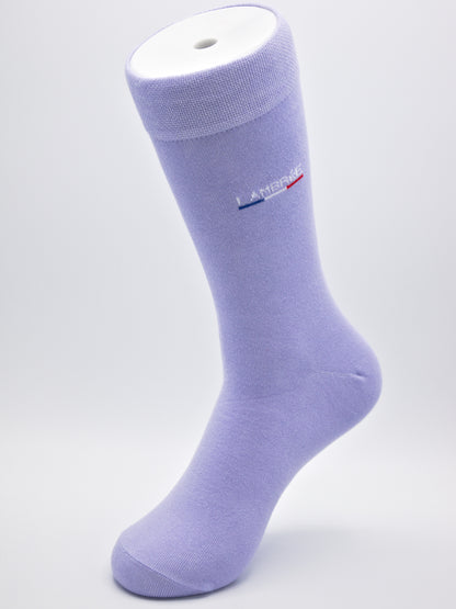 Business Socken Lila aus gekämmter Baumwolle im 3er Pack