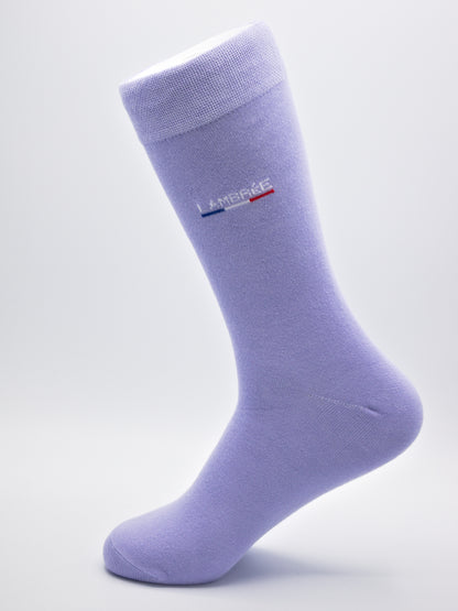 Business Socken Lila aus gekämmter Baumwolle im 3er Pack
