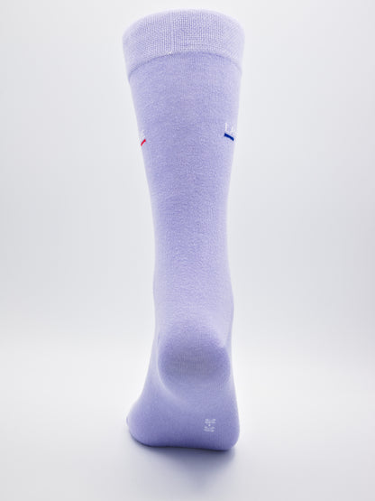 Business Socken Lila aus gekämmter Baumwolle im 3er Pack