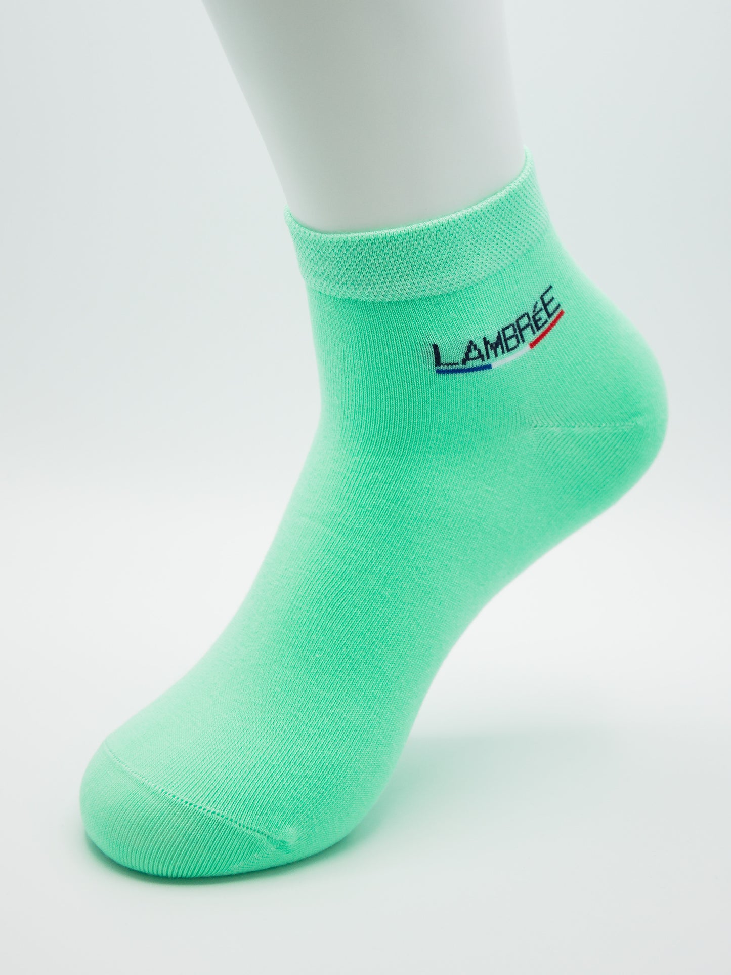Sneaker Socken Pastell Grün aus gekämmter Baumwolle im 3er Pack