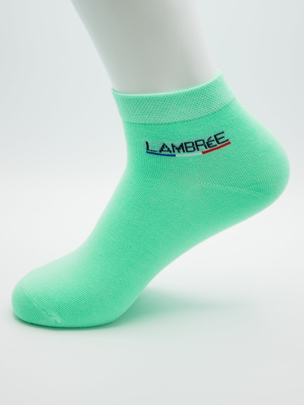 Sneaker Socken Pastell Grün aus gekämmter Baumwolle im 3er Pack