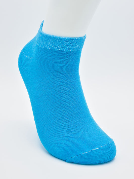 Sneaker Socken Ocean Blue aus gekämmter Baumwolle im 3er Pack