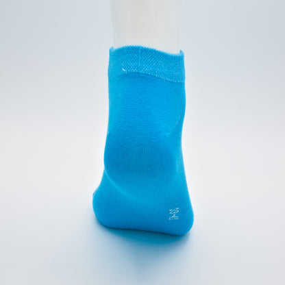 Sneaker Socken Ocean Blue aus gekämmter Baumwolle im 3er Pack